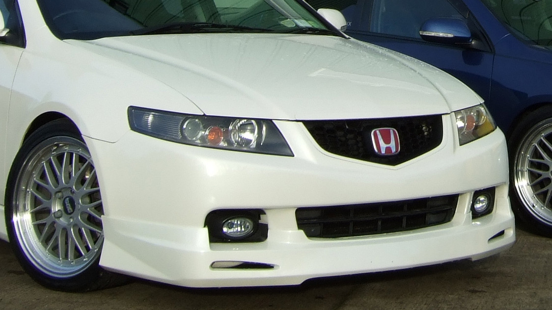 Honda Accord M-Style front lip spoiler (03-06) model (PU Material)